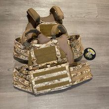 Load image into Gallery viewer, Limited Run Velocity Systems Desert Digital Medium Scarab LT Plate Carrier with triple mag insert
