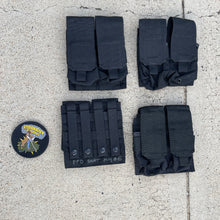 Load image into Gallery viewer, Surplus Police Trade in Blackhawk Black Adjustable Double Mag Pouch
