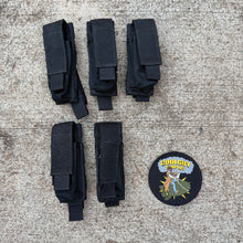 Load image into Gallery viewer, TAG Black Molle Single Mag Pouch
