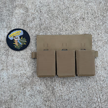 Load image into Gallery viewer, Haley Strategic Coyote Brown TRMP Triple Mag Placard w/ MP2 Inserts
