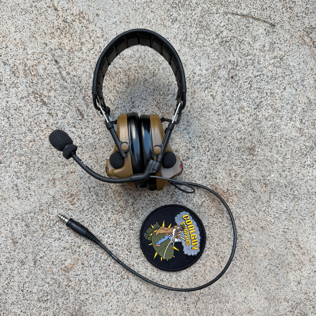 Peltor Tan Comtac V Single Comm Headset