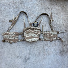 Load image into Gallery viewer, Spiritus Systems Desert Tiger Stripe 34 Alpha Chest Rig + LBV Expander Kit
