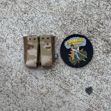 Load image into Gallery viewer, Defense Mechanisms Multicam Arid Double Mag Pouch
