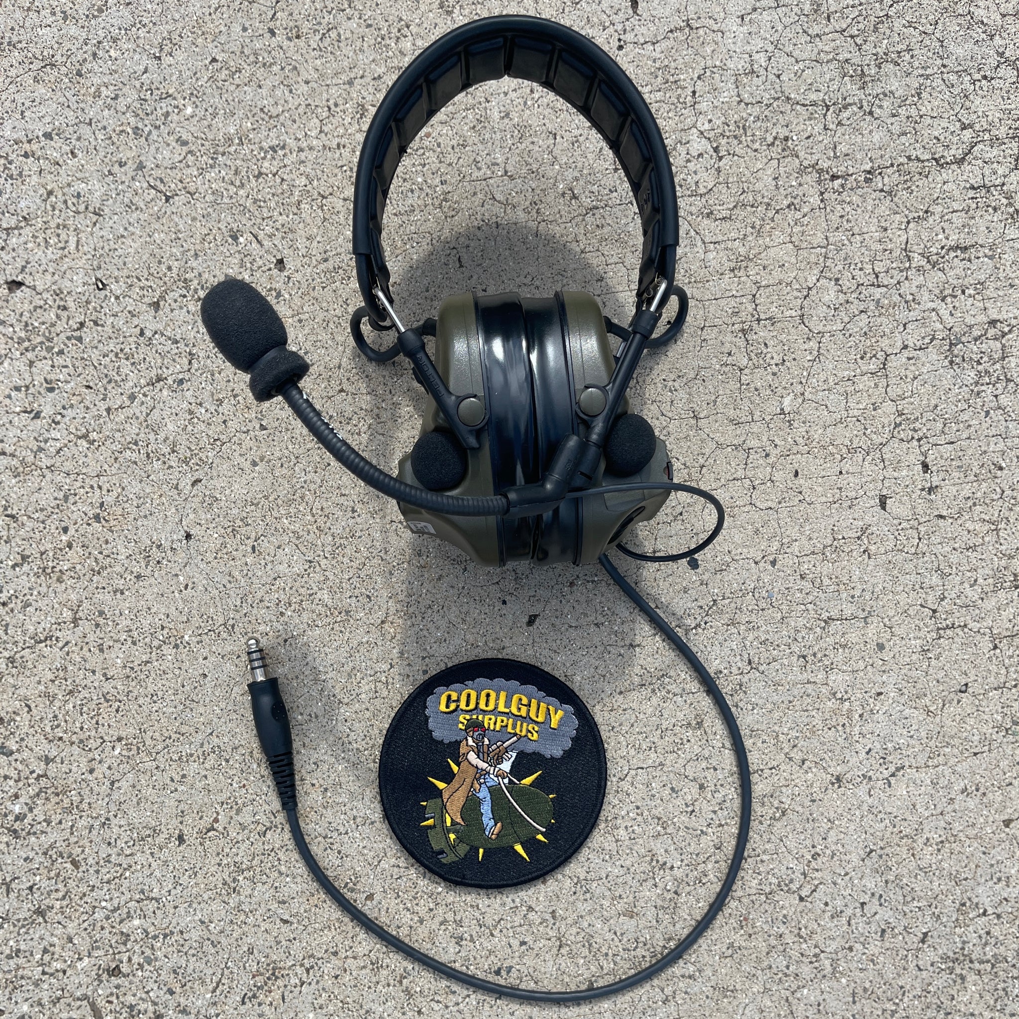 実物　米軍放出　peltor ComTac V ComTac Peltor Comtac V Headset W/ Mic Blk