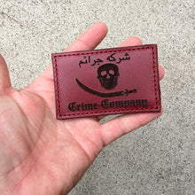 Load image into Gallery viewer, Crime Company Full Grain Leather “Death to Daesh” Patch
