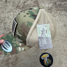 Load image into Gallery viewer, New Wave Relay Multicam Velcro Trucker Hat
