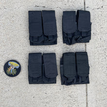 Load image into Gallery viewer, Surplus Police Trade in Blackhawk Black Adjustable Double Mag Pouch
