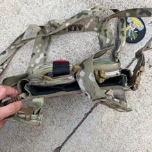 Load image into Gallery viewer, HRT Tactical Multicam Maximus Placard Chest Rig Setup
