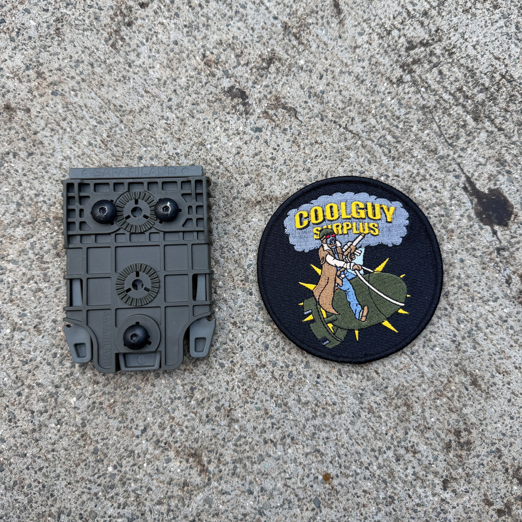 Safariland Green QLS Fork + Receiver Plate