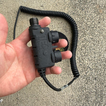 Load image into Gallery viewer, TEA Universal Dual Push To Talk PTT Model E3-MK-REV3A 10 Pin Black Coiled
