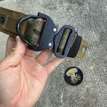 Load image into Gallery viewer, Blue Alpha Multicam Size 32” 1.75” MOLLE Outer Battle Belt w/ D-Ring Cobra Buckle
