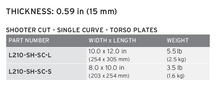 Load image into Gallery viewer, HESCO L210 L 10x12 Shooter Cut Special Threat Stand Alone Plate (PER PLATE)
